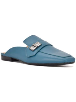 Nine West Neat 9x9 Loafer Slip On Mules