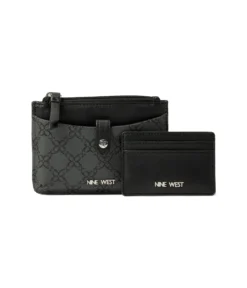 Nine West Jollie Boxed Slg Small Top Zip Duo Bifold Wallet