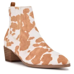 Nine West Applez Cow Print Ponyhair Ankle Boots -Nine West N APPLEZ5 1753773 6 2c92bed4 a57e 44c9 9e4b cc1c0cefd195