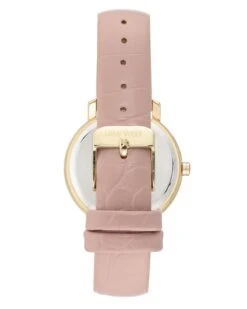 Nine West Crystal Accented Faux Leather Strap Watch -Nine West NW 2516PMLP 1761141 3